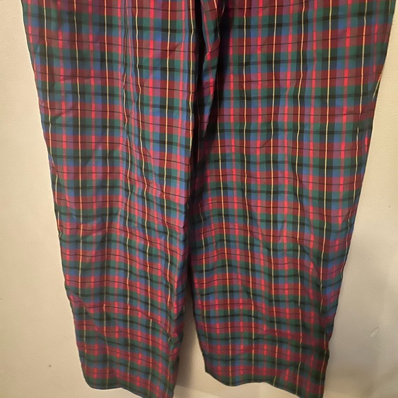 Pendleton Vintage Pants - 100% wool plaid straight leg red/blue/green - Picture 3 of 10